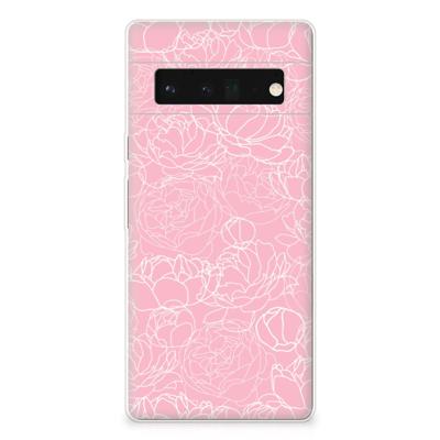 Google Pixel 6 Pro | TPU Case | White Flowers