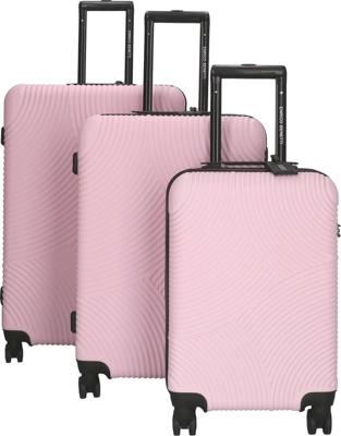 Enrico Benetti Louisville kofferset driedelig-Pink