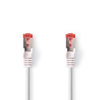 Nedis CAT6 Netwerkkabel | RJ45 Male | RJ45 Male | S/FTP | 0.25 m | Rond | LSZH | Wit | Label - CCGL85221WT025