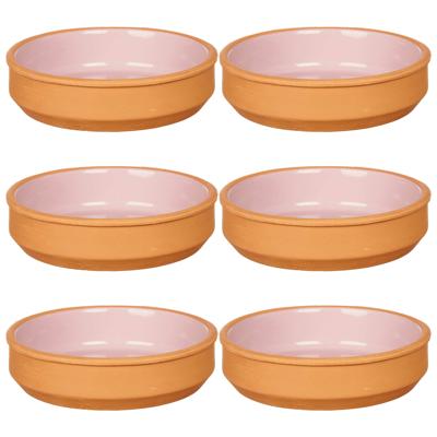 La Dehesa Tapas / Creme brulee schaaltjes - 16x stuks - terracotta/roze - 16 x 4 cm - Hapjes La Dehesa Tapas / Creme brulee schaaltjes - 16x stuks - terracotta/roze - 16 x 4 cm - Hapjes