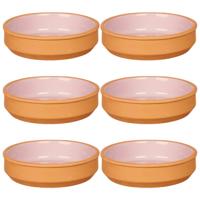 La Dehesa Tapas / Creme brulee schaaltjes - 16x stuks - terracotta/roze - 16 x 4 cm - Hapjes