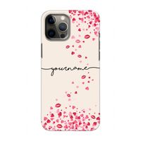 Hartjes en kusjes: Volledig geprint iPhone 12 Hoesje