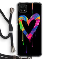 Melts My Heart: Samsung Galaxy A22 5G Transparant Hoesje met koord