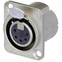 Neutrik NC5FD-LX XLR-connector Flensbus, contacten recht Aantal polen: 5 Zilver 1 stuk(s) - thumbnail