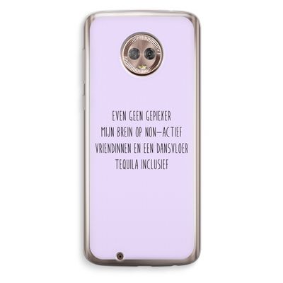 Tequila: Motorola Moto G6 Transparant Hoesje