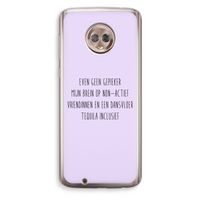 Tequila: Motorola Moto G6 Transparant Hoesje