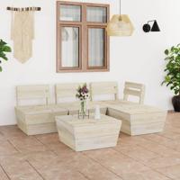 5-delige Loungeset pallet geïmpregneerd vurenhout