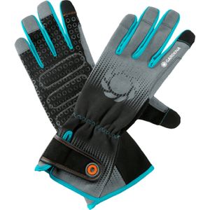 Gardena 11540-20 beschermende handschoen Tuinhandschoenen Zwart, Blauw, Grijs Katoen, Elastaan, Nylon, Polyester, Polyurethaan