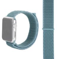 Eenvoudige mode nylon horlogebandje voor Apple Watch serie 5 & 4 44mm/3 & 2 & 1 42mm met Magic stick (meer blauw)