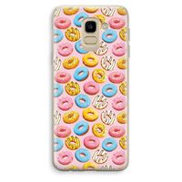 Pink donuts: Samsung Galaxy J6 (2018) Transparant Hoesje