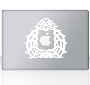 Sticker laptop klassiek kader Apple