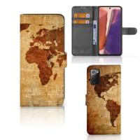 Samsung Galaxy Note 20 | Flip Cover | Wereldkaart