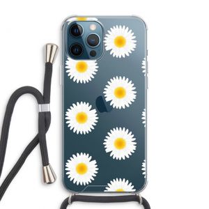 Margrietjes: iPhone 12 Pro Max Transparant Hoesje met koord