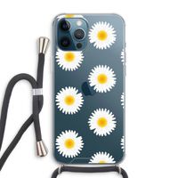 Margrietjes: iPhone 12 Pro Max Transparant Hoesje met koord