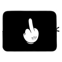 Middle finger black: Laptop sleeve 15 inch