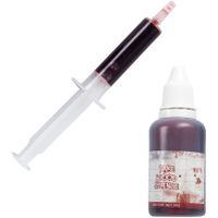 Halloween nep bloed tube met spuit - horror - 59 ml - carnaval/verkleed artikel - wonden maken