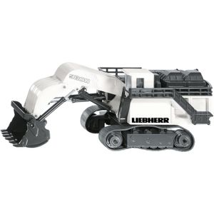 Siku Liebherr R9800 mijnbouw-graafmachine 1:87 metaal/kunststof wit functionele grijper