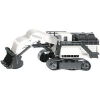 Siku Liebherr R9800 mijnbouw-graafmachine 1:87 metaal/kunststof wit functionele grijper - thumbnail