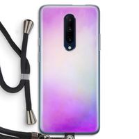 Clouds pastel: OnePlus 7 Pro Transparant Hoesje met koord
