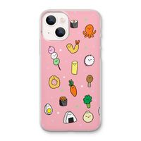 Happy bento friends: iPhone 13 mini Transparant Hoesje