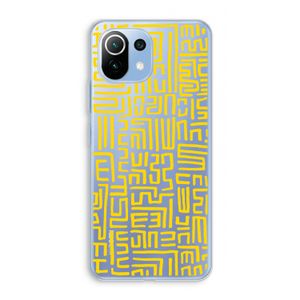 Majorelle Blue Print: Xiaomi Mi 11 Lite Transparant Hoesje
