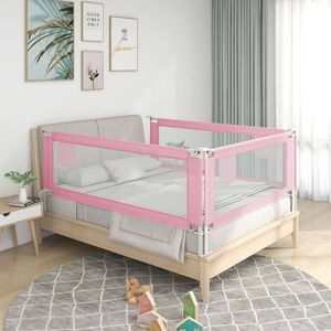 VidaXL Bedhekje peuter 180x25 cm stof roze