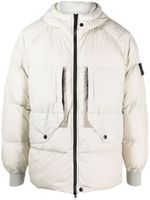 Stone Island Compass-patch puffer jacket - Tons neutres