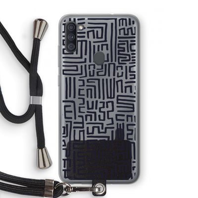 Moroccan Print: Samsung Galaxy A11 Transparant Hoesje met koord