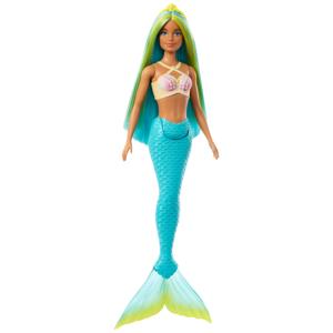 Mattel Dreamtopia - Zeemeerminpop - Blauw en geel haar en turquoise staart