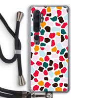 Colored Giraffe: Xiaomi Mi Note 10 Pro Transparant Hoesje met koord