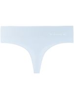 Les Girls Les Boys string à effet de transparence - Bleu