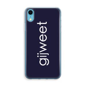 Gijweet: iPhone XR Transparant Hoesje