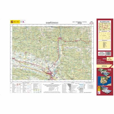 Topografische kaart 177 MT50 Sabiñánigo | CNIG - Instituto Geográfico Nacional1