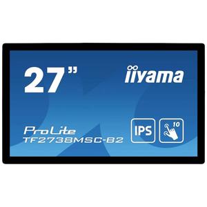 Iiyama ProLite TF2738MSC-B2 LCD-monitor Energielabel F (A - G) 68.6 cm (27 inch) 1920 x 1080 Pixel 16:9 5 ms DVI, HDMI, DisplayPort, Hoofdtelefoon (2.5 mm