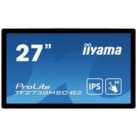 Iiyama ProLite TF2738MSC-B2 LCD-monitor Energielabel F (A - G) 68.6 cm (27 inch) 1920 x 1080 Pixel 16:9 5 ms DVI, HDMI, DisplayPort, Hoofdtelefoon (2.5 mm