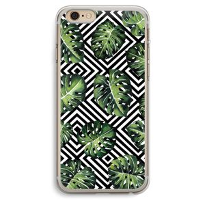Geometrische jungle: iPhone 6 Plus / 6S Plus Transparant Hoesje