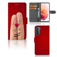 Samsung Galaxy S21 | Wallet Case | met Pasjes | Liefde - Origineel Romantisch Cadeau
