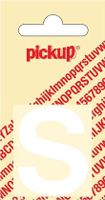 Plakletter Helvetica 40 mm Sticker witte letter s - Pickup