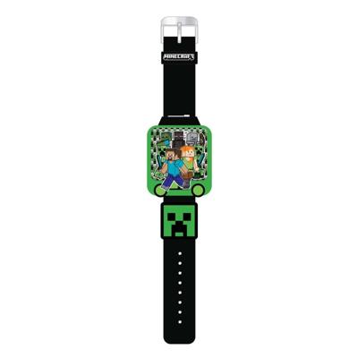 Minecraft Speel en Leer Horloge Groen/Zwart