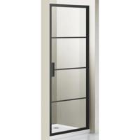 Marenza Bellini Douchedeur - 100x200cm - frame lines buitenzijde - anti kalk - mat zwart SAG6211-100B