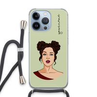 Pop-Art Creator: iPhone 13 Pro Transparant Hoesje met koord