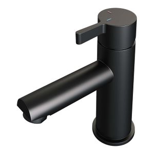Brauer BlackEdition Wastafelmengkraan opbouw - laag - model E mat zwart 5-S-001-HD1