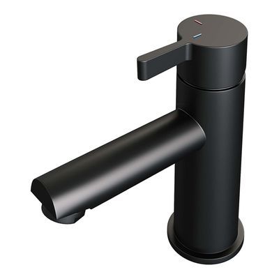 Brauer BlackEdition Wastafelmengkraan opbouw - laag - model E mat zwart 5-S-001-HD1