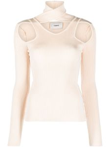 Coperni pull nervuré à découpes - Tons neutres