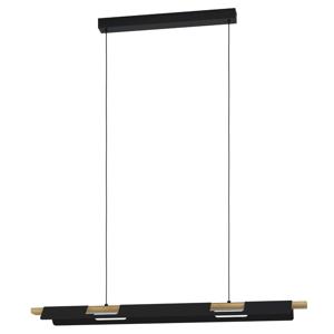 Eglo Kantoor hanglamp Ermua zwart met hout 98836