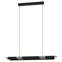 Eglo Kantoor hanglamp Ermua zwart met hout 98836 - thumbnail