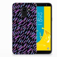 Samsung Galaxy J6 2018 TPU bumper Feathers Color