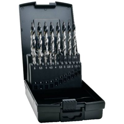 Exact 74961 TiAIN-punt Spiraalboorset 1 mm, 1.5 mm, 2 mm, 2.5 mm, 3 mm, 3.5 mm, 4 mm, 4.5 mm, 5 mm, 5.5 mm, 6 mm, 6.5 mm, 7 mm, 7.5 mm, 8 mm, 8.5 mm, 9 mm, 9.5 Exact 74961 TiAIN-punt Spiraalboorset 1 mm, 1.5 mm, 2 mm, 2.5 mm, 3 mm, 3.5 mm, 4 mm, 4.5 mm, 5 mm, 5.5 mm, 6 mm, 6.5 mm, 7 mm, 7.5 mm, 8 mm, 8.5 mm, 9 mm, 9.5