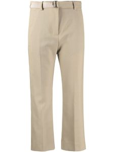 sacai pantalon de tailleur à coupe courte - Marron