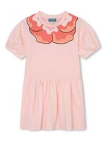 Kenzo Kids robe en coton biologique à fleurs - Rose - thumbnail